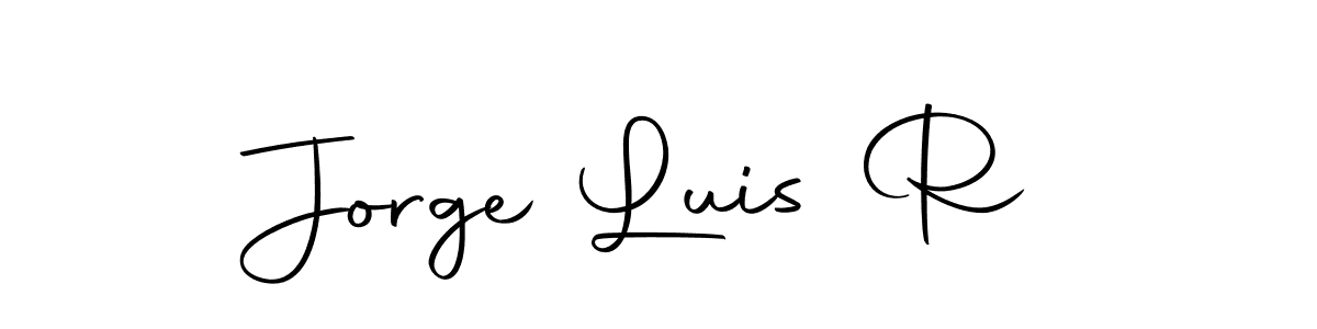 Make a beautiful signature design for name Jorge Luis R. With this signature (Autography-DOLnW) style, you can create a handwritten signature for free. Jorge Luis R signature style 10 images and pictures png