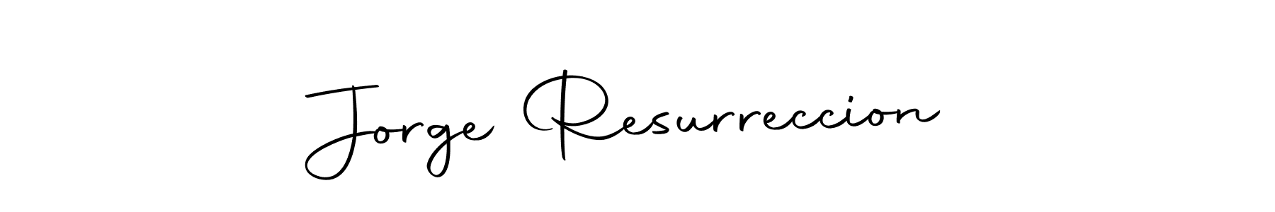 Make a beautiful signature design for name Jorge Resurreccion. With this signature (Autography-DOLnW) style, you can create a handwritten signature for free. Jorge Resurreccion signature style 10 images and pictures png