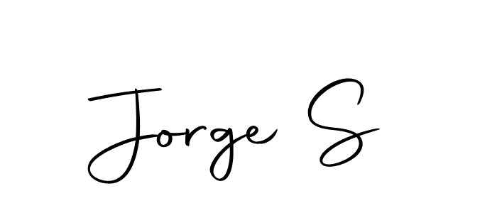 Design your own signature with our free online signature maker. With this signature software, you can create a handwritten (Autography-DOLnW) signature for name Jorge S. Jorge S signature style 10 images and pictures png
