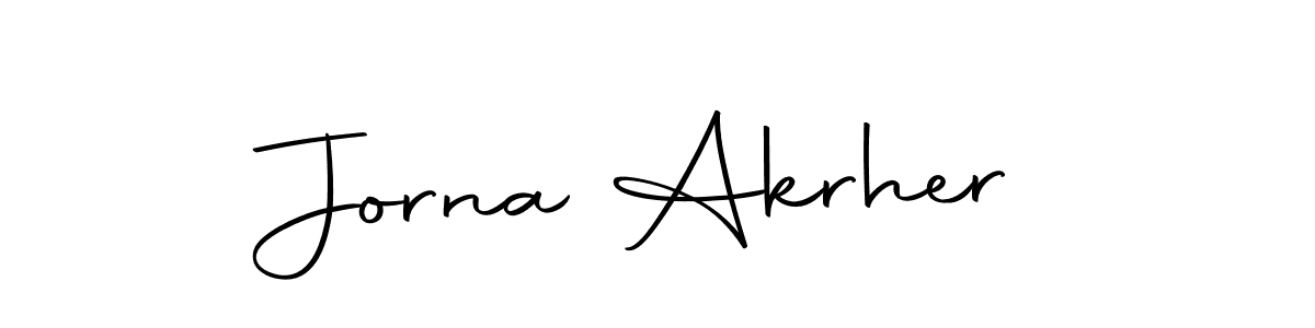 Make a beautiful signature design for name Jorna Akrher. With this signature (Autography-DOLnW) style, you can create a handwritten signature for free. Jorna Akrher signature style 10 images and pictures png