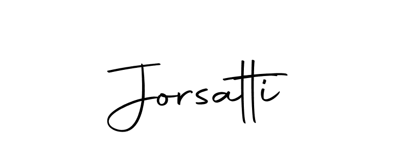 Use a signature maker to create a handwritten signature online. With this signature software, you can design (Autography-DOLnW) your own signature for name Jorsatti. Jorsatti signature style 10 images and pictures png