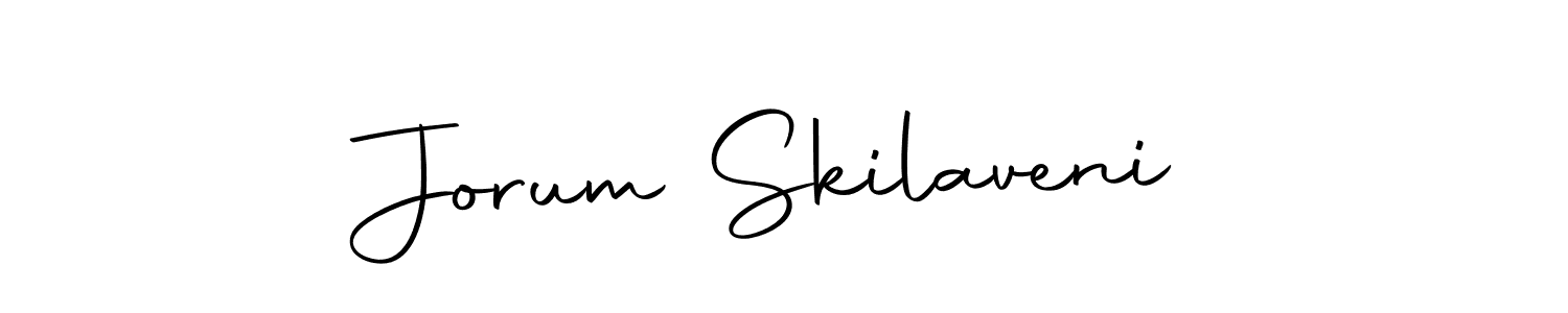 Create a beautiful signature design for name Jorum Skilaveni. With this signature (Autography-DOLnW) fonts, you can make a handwritten signature for free. Jorum Skilaveni signature style 10 images and pictures png