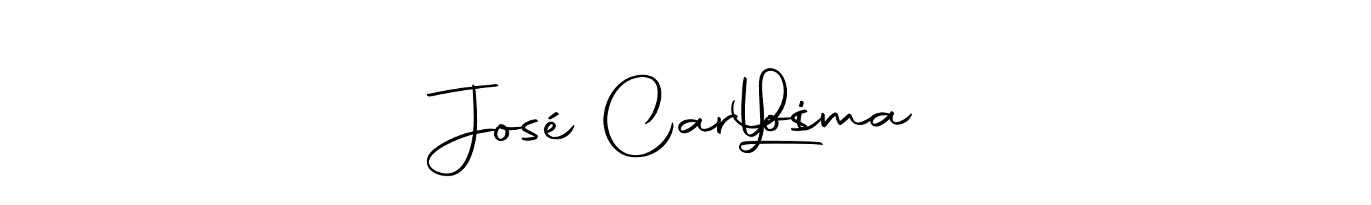 Design your own signature with our free online signature maker. With this signature software, you can create a handwritten (Autography-DOLnW) signature for name José Carlos    Lima. José Carlos    Lima signature style 10 images and pictures png