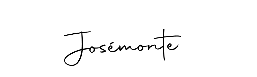 Design your own signature with our free online signature maker. With this signature software, you can create a handwritten (Autography-DOLnW) signature for name Josémonte. Josémonte signature style 10 images and pictures png