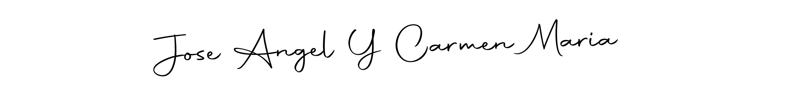 Make a beautiful signature design for name Jose Angel Y Carmen Maria. With this signature (Autography-DOLnW) style, you can create a handwritten signature for free. Jose Angel Y Carmen Maria signature style 10 images and pictures png