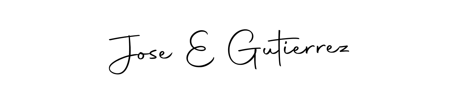 Also we have Jose E Gutierrez name is the best signature style. Create professional handwritten signature collection using Autography-DOLnW autograph style. Jose E Gutierrez signature style 10 images and pictures png