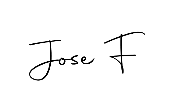 Design your own signature with our free online signature maker. With this signature software, you can create a handwritten (Autography-DOLnW) signature for name Jose F. Jose F signature style 10 images and pictures png