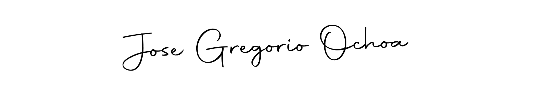 Create a beautiful signature design for name Jose Gregorio Ochoa. With this signature (Autography-DOLnW) fonts, you can make a handwritten signature for free. Jose Gregorio Ochoa signature style 10 images and pictures png