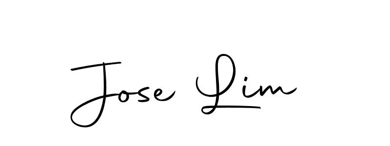 You should practise on your own different ways (Autography-DOLnW) to write your name (Jose Lim) in signature. don't let someone else do it for you. Jose Lim signature style 10 images and pictures png