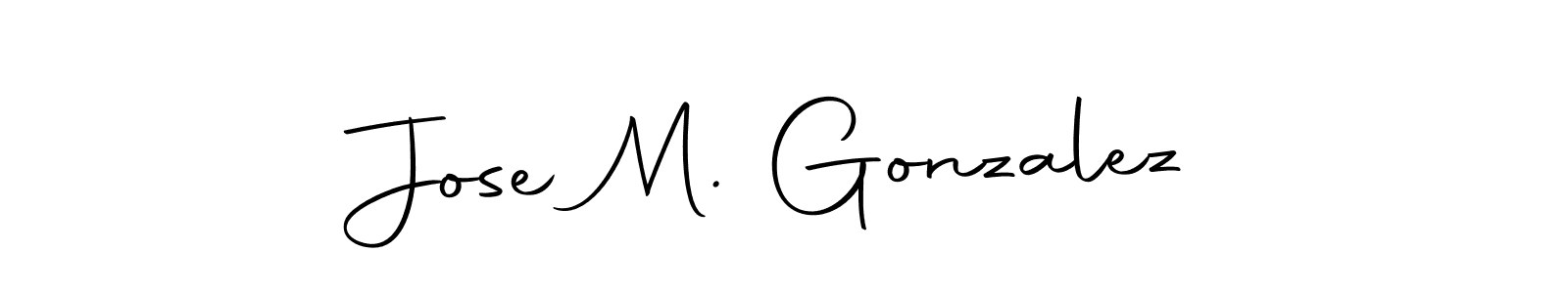 Make a beautiful signature design for name Jose M. Gonzalez. Use this online signature maker to create a handwritten signature for free. Jose M. Gonzalez signature style 10 images and pictures png