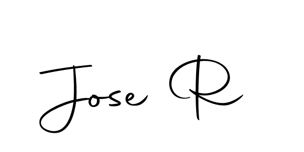 Create a beautiful signature design for name Jose R. With this signature (Autography-DOLnW) fonts, you can make a handwritten signature for free. Jose R signature style 10 images and pictures png