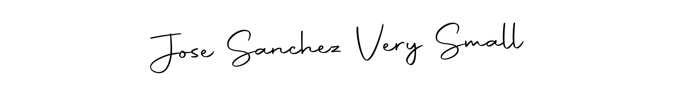 The best way (Autography-DOLnW) to make a short signature is to pick only two or three words in your name. The name Jose Sanchez Very Small include a total of six letters. For converting this name. Jose Sanchez Very Small signature style 10 images and pictures png