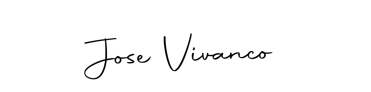 Create a beautiful signature design for name Jose Vivanco. With this signature (Autography-DOLnW) fonts, you can make a handwritten signature for free. Jose Vivanco signature style 10 images and pictures png