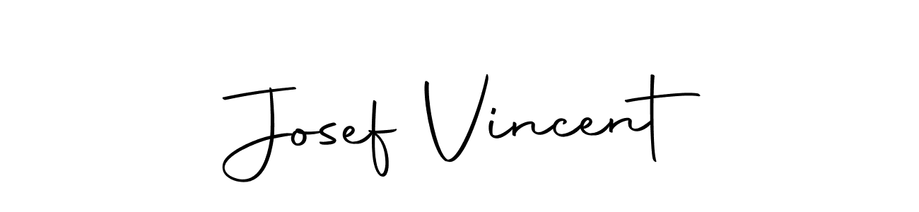 How to make Josef Vincent name signature. Use Autography-DOLnW style for creating short signs online. This is the latest handwritten sign. Josef Vincent signature style 10 images and pictures png