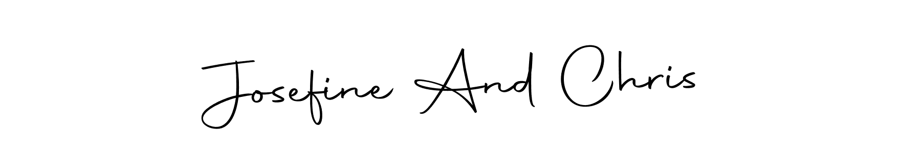 Use a signature maker to create a handwritten signature online. With this signature software, you can design (Autography-DOLnW) your own signature for name Josefine And Chris. Josefine And Chris signature style 10 images and pictures png