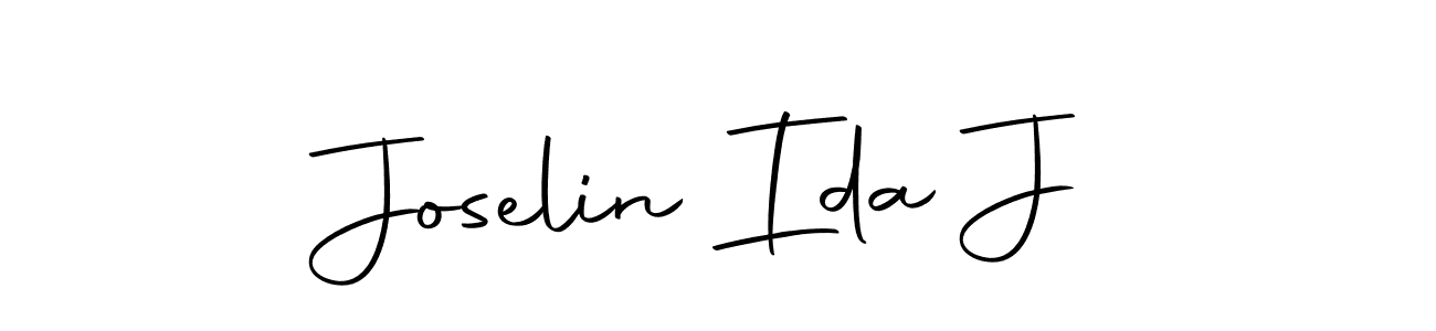 Joselin Ida J stylish signature style. Best Handwritten Sign (Autography-DOLnW) for my name. Handwritten Signature Collection Ideas for my name Joselin Ida J. Joselin Ida J signature style 10 images and pictures png