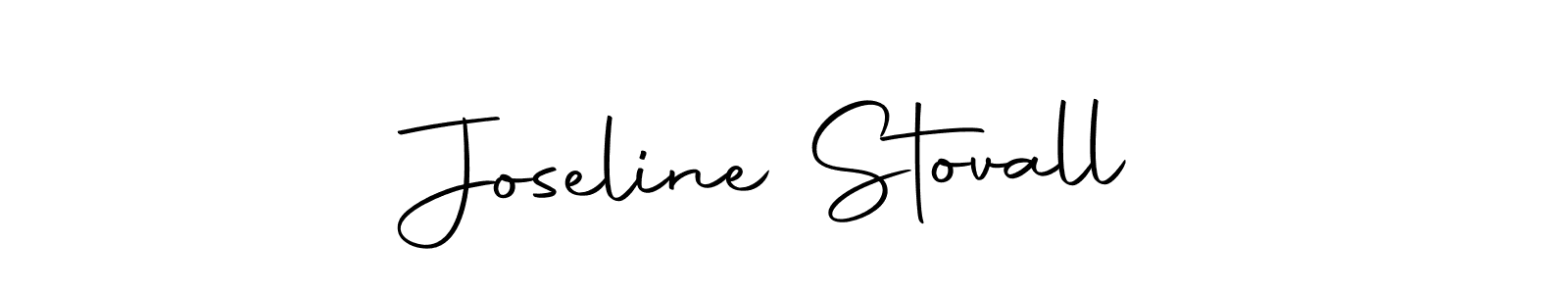 Create a beautiful signature design for name Joseline Stovall. With this signature (Autography-DOLnW) fonts, you can make a handwritten signature for free. Joseline Stovall signature style 10 images and pictures png