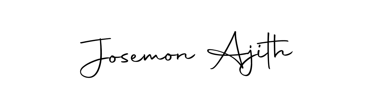 Design your own signature with our free online signature maker. With this signature software, you can create a handwritten (Autography-DOLnW) signature for name Josemon Ajith. Josemon Ajith signature style 10 images and pictures png
