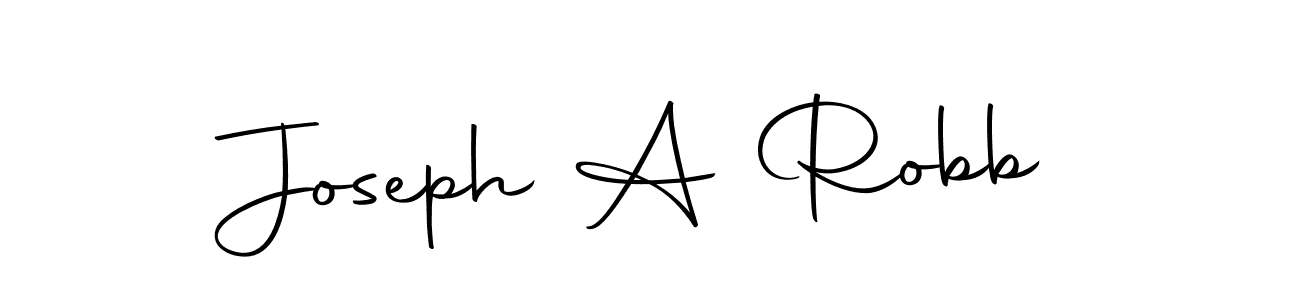 Joseph A Robb stylish signature style. Best Handwritten Sign (Autography-DOLnW) for my name. Handwritten Signature Collection Ideas for my name Joseph A Robb. Joseph A Robb signature style 10 images and pictures png