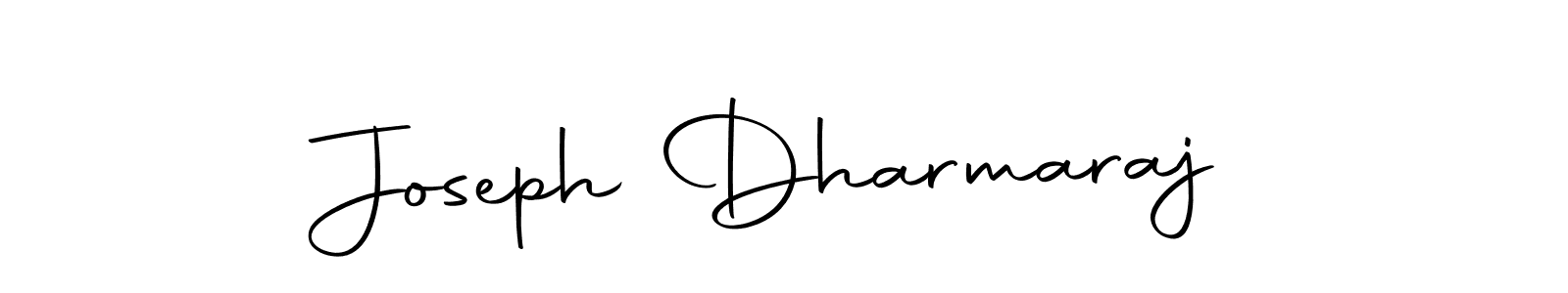 How to make Joseph Dharmaraj name signature. Use Autography-DOLnW style for creating short signs online. This is the latest handwritten sign. Joseph Dharmaraj signature style 10 images and pictures png