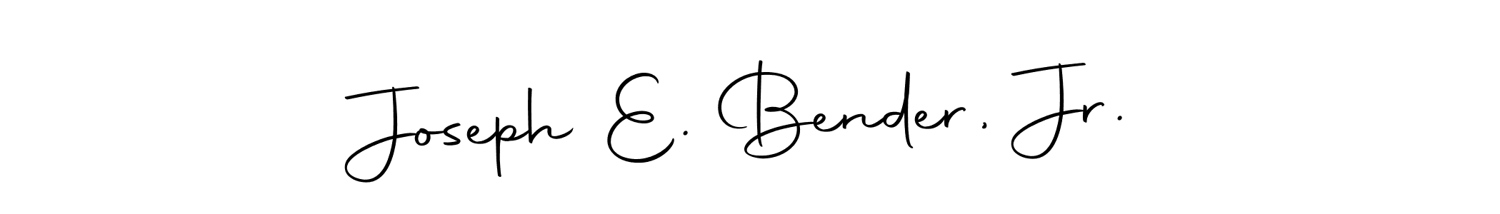 Make a beautiful signature design for name Joseph E. Bender, Jr.. Use this online signature maker to create a handwritten signature for free. Joseph E. Bender, Jr. signature style 10 images and pictures png