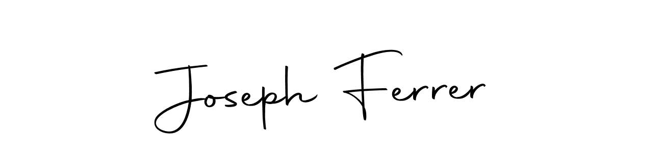 How to make Joseph Ferrer name signature. Use Autography-DOLnW style for creating short signs online. This is the latest handwritten sign. Joseph Ferrer signature style 10 images and pictures png