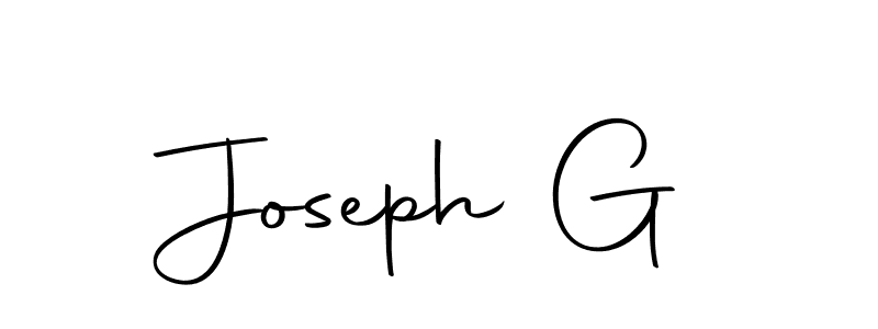 Joseph G stylish signature style. Best Handwritten Sign (Autography-DOLnW) for my name. Handwritten Signature Collection Ideas for my name Joseph G. Joseph G signature style 10 images and pictures png