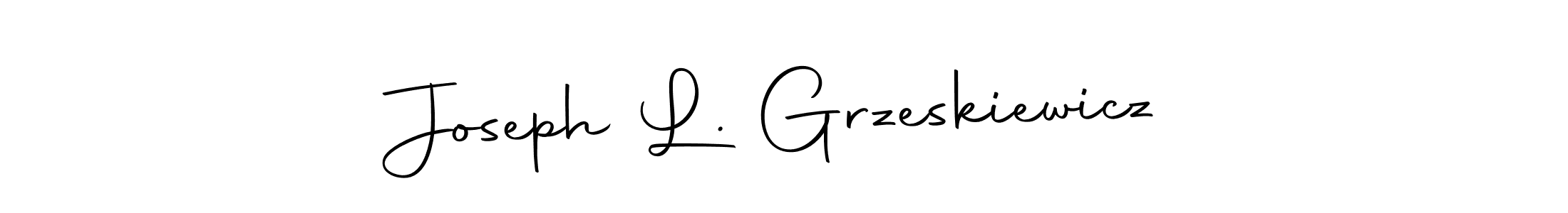 How to make Joseph L. Grzeskiewicz name signature. Use Autography-DOLnW style for creating short signs online. This is the latest handwritten sign. Joseph L. Grzeskiewicz signature style 10 images and pictures png
