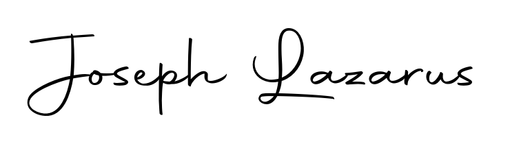 Use a signature maker to create a handwritten signature online. With this signature software, you can design (Autography-DOLnW) your own signature for name Joseph Lazarus. Joseph Lazarus signature style 10 images and pictures png