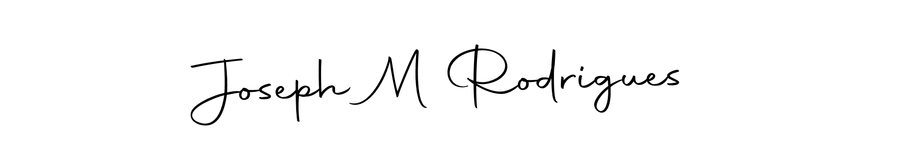 Make a beautiful signature design for name Joseph M Rodrigues. With this signature (Autography-DOLnW) style, you can create a handwritten signature for free. Joseph M Rodrigues signature style 10 images and pictures png