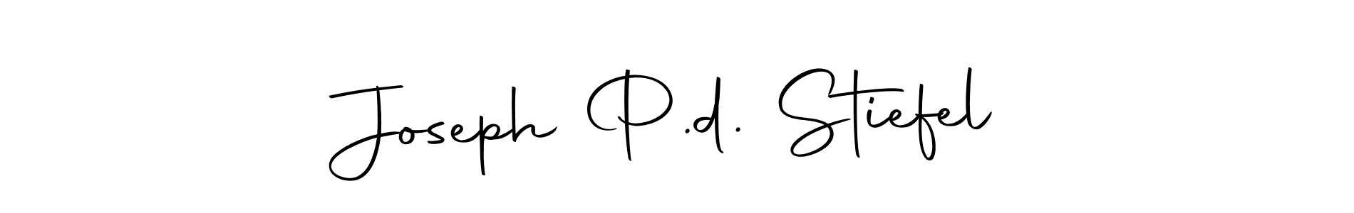 Use a signature maker to create a handwritten signature online. With this signature software, you can design (Autography-DOLnW) your own signature for name Joseph P.d. Stiefel. Joseph P.d. Stiefel signature style 10 images and pictures png