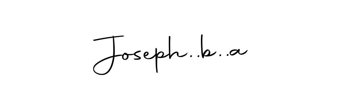 Create a beautiful signature design for name Joseph..b..a. With this signature (Autography-DOLnW) fonts, you can make a handwritten signature for free. Joseph..b..a signature style 10 images and pictures png