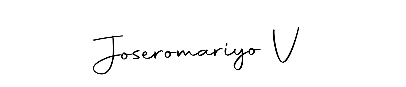 Also we have Joseromariyo V name is the best signature style. Create professional handwritten signature collection using Autography-DOLnW autograph style. Joseromariyo V signature style 10 images and pictures png