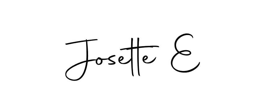 It looks lik you need a new signature style for name Josette E. Design unique handwritten (Autography-DOLnW) signature with our free signature maker in just a few clicks. Josette E signature style 10 images and pictures png