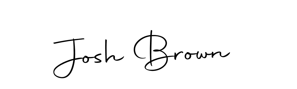 Make a beautiful signature design for name Josh Brown. With this signature (Autography-DOLnW) style, you can create a handwritten signature for free. Josh Brown signature style 10 images and pictures png