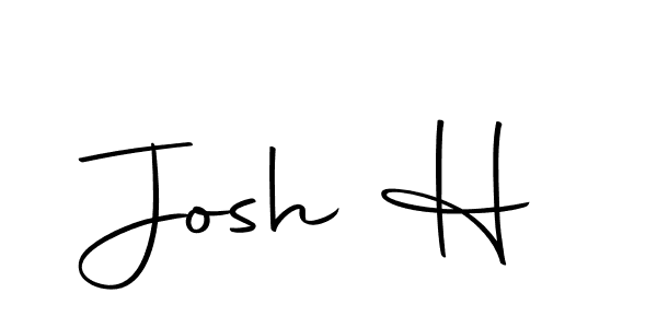 Design your own signature with our free online signature maker. With this signature software, you can create a handwritten (Autography-DOLnW) signature for name Josh H. Josh H signature style 10 images and pictures png