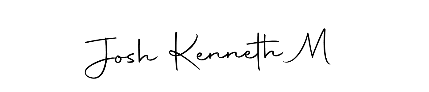 Create a beautiful signature design for name Josh Kenneth M. With this signature (Autography-DOLnW) fonts, you can make a handwritten signature for free. Josh Kenneth M signature style 10 images and pictures png