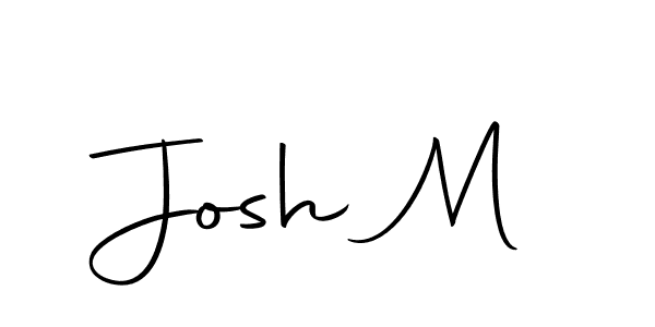 How to make Josh M name signature. Use Autography-DOLnW style for creating short signs online. This is the latest handwritten sign. Josh M signature style 10 images and pictures png