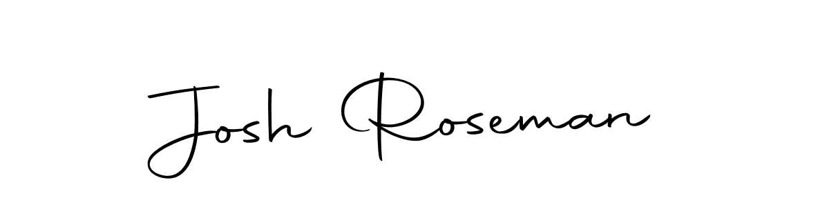 How to make Josh Roseman name signature. Use Autography-DOLnW style for creating short signs online. This is the latest handwritten sign. Josh Roseman signature style 10 images and pictures png