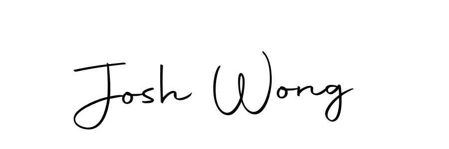 Create a beautiful signature design for name Josh Wong. With this signature (Autography-DOLnW) fonts, you can make a handwritten signature for free. Josh Wong signature style 10 images and pictures png