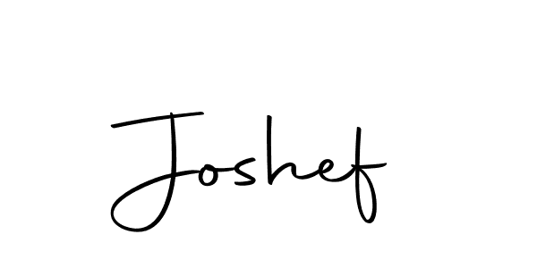 Design your own signature with our free online signature maker. With this signature software, you can create a handwritten (Autography-DOLnW) signature for name Joshef. Joshef signature style 10 images and pictures png