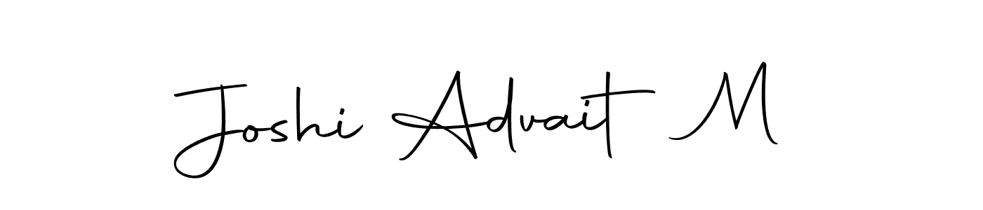 Design your own signature with our free online signature maker. With this signature software, you can create a handwritten (Autography-DOLnW) signature for name Joshi Advait M. Joshi Advait M signature style 10 images and pictures png