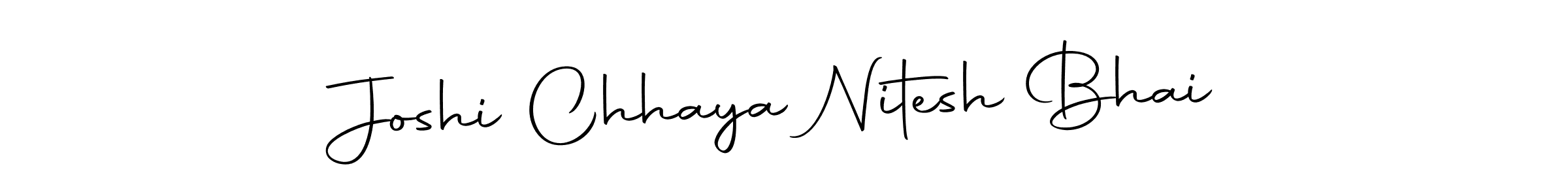 You can use this online signature creator to create a handwritten signature for the name Joshi Chhaya Nitesh Bhai. This is the best online autograph maker. Joshi Chhaya Nitesh Bhai signature style 10 images and pictures png