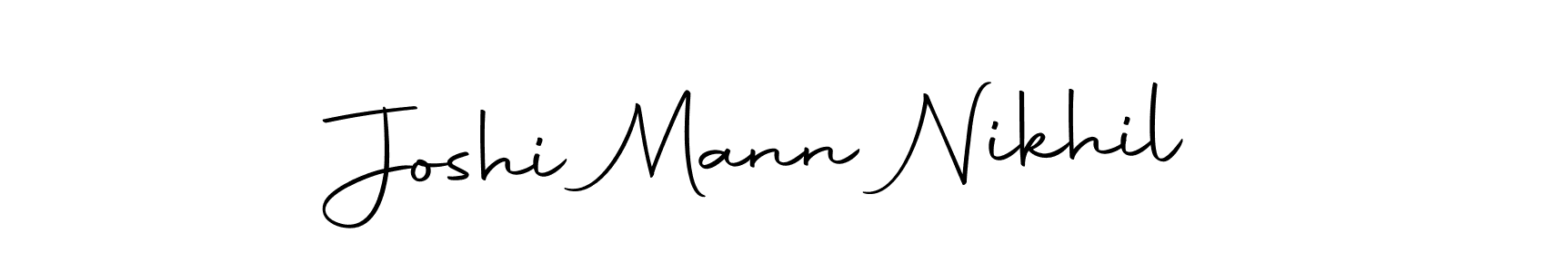 You should practise on your own different ways (Autography-DOLnW) to write your name (Joshi Mann Nikhil) in signature. don't let someone else do it for you. Joshi Mann Nikhil signature style 10 images and pictures png