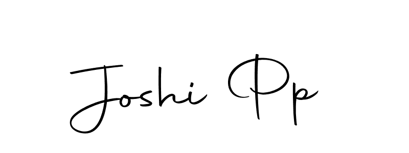 Use a signature maker to create a handwritten signature online. With this signature software, you can design (Autography-DOLnW) your own signature for name Joshi Pp. Joshi Pp signature style 10 images and pictures png