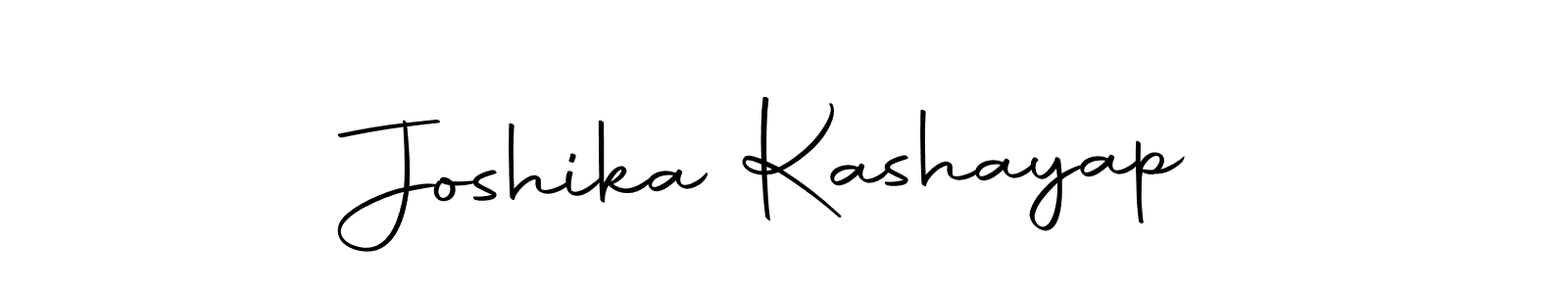 Use a signature maker to create a handwritten signature online. With this signature software, you can design (Autography-DOLnW) your own signature for name Joshika Kashayap. Joshika Kashayap signature style 10 images and pictures png