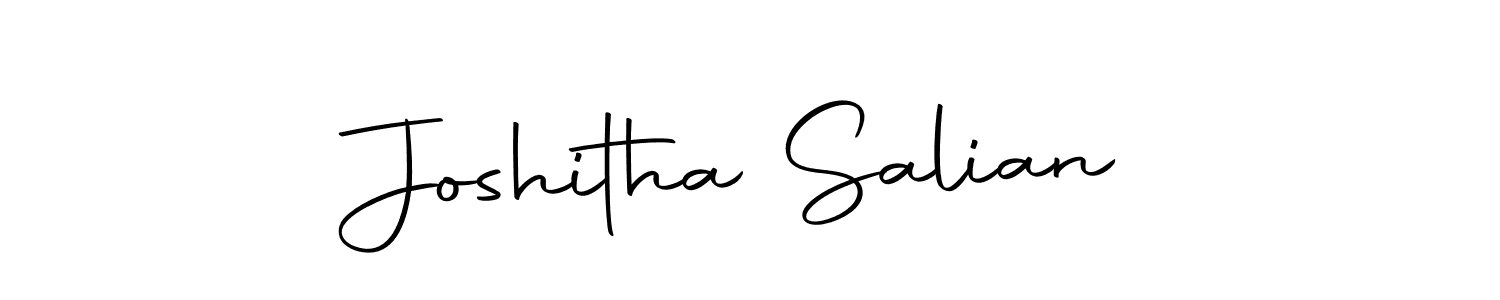 Make a beautiful signature design for name Joshitha Salian. Use this online signature maker to create a handwritten signature for free. Joshitha Salian signature style 10 images and pictures png