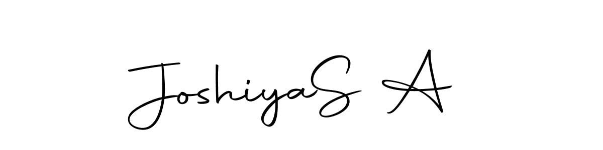 Create a beautiful signature design for name Joshiya  S A. With this signature (Autography-DOLnW) fonts, you can make a handwritten signature for free. Joshiya  S A signature style 10 images and pictures png