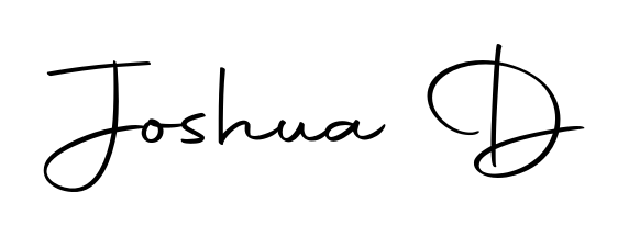 Upgrade your professional image with Joshua D signature created with Autography-DOLnW font. Fast, free, and watermark-free download. Joshua D signature style 10 images and pictures png