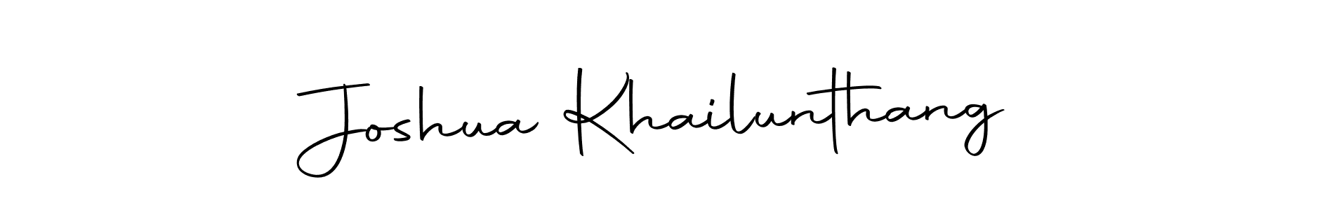 You should practise on your own different ways (Autography-DOLnW) to write your name (Joshua Khailunthang) in signature. don't let someone else do it for you. Joshua Khailunthang signature style 10 images and pictures png